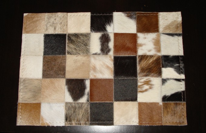cowhide placemats and runners